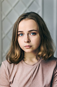 Portrait of beautiful young woman outdoors