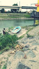 Scenic view of river against sky