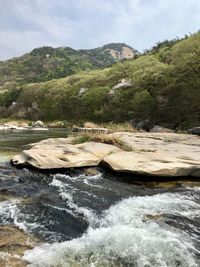 Scenic view of landscape against sky