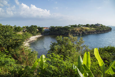 Scenic view of river against sky