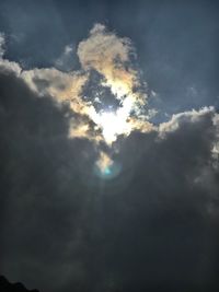 Low angle view of clouds in sky