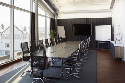 View of empty board room