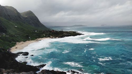 Scenic view of sea against sky