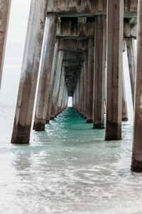 Pier over sea