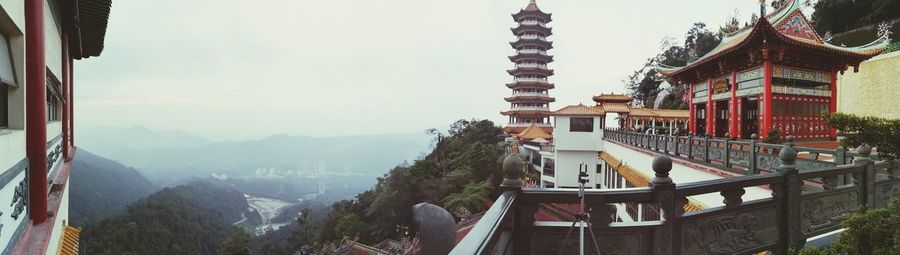 Panoramic view of buildings against sky