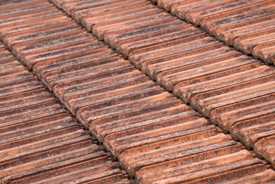 Full frame shot of roof tiles