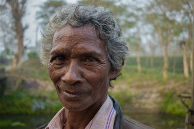 Close-up portrait of man