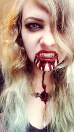 Portrait of beautiful woman