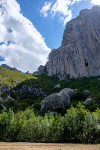 Scenic view of mountain against sky