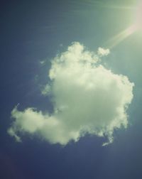 Low angle view of cloudy sky