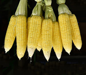 Close-up of yellow for sale at market stall