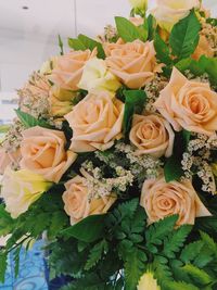 Close-up of roses bouquet