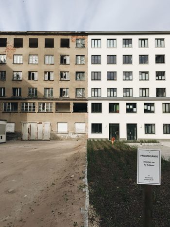 BUILDING IN FRONT OF RESIDENTIAL BUILDINGS