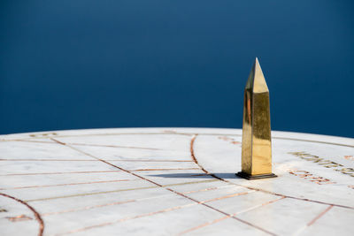 Close up of navigational compass