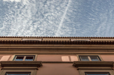 Low angle view of building against sky