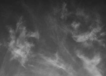 Low angle view of cloudy sky