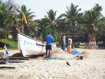 Group of people on the beach