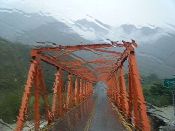 Scenic view of mountain range