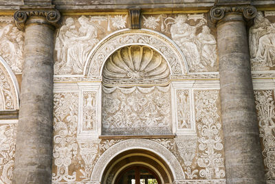 Low angle view of historical building