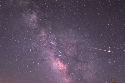 Low angle view of star field at night