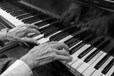 Man playing piano