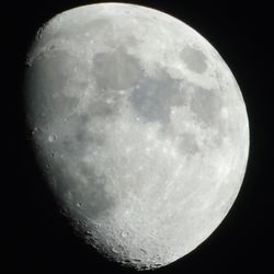 Low angle view of moon in sky