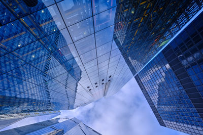 Low angle view of modern building