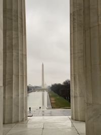 View of historic building against cloudy sky