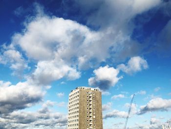 Low angle view of buildings against sky