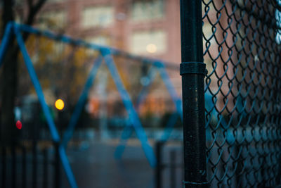 Close-up of chainlink fence