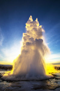 Geyser strokkur, golden circle, iceland, europe