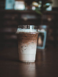 Close-up of drink on table