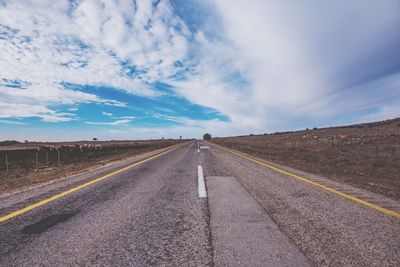 Road against sky