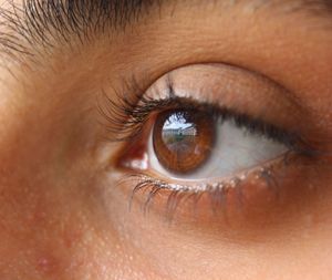 Extreme close up of human eye