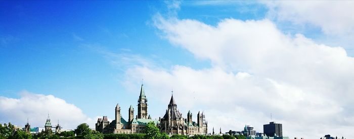 Low angle view of cathedral against cloudy sky