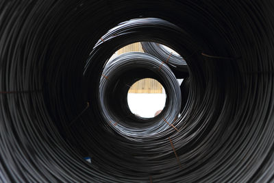 Full frame shot of spiral staircase