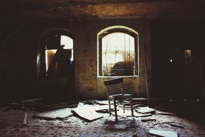 Interior of old building