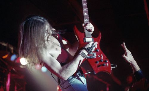 Woman playing guitar