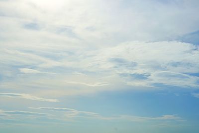 Low angle view of clouds in sky