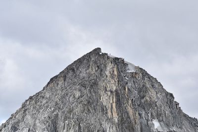 Low angle view of mountain against sky
