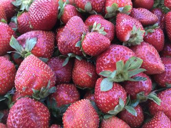 Full frame shot of strawberries