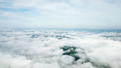 Aerial view of cloudscape against sky