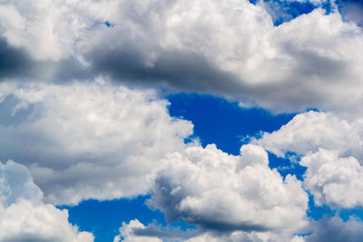 Low angle view of clouds in sky