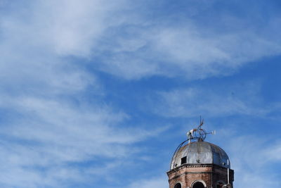 Low angle view of traditional building against sky