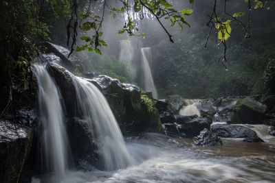 Waterfall in forest