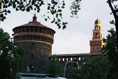 Low angle view of historical building against sky