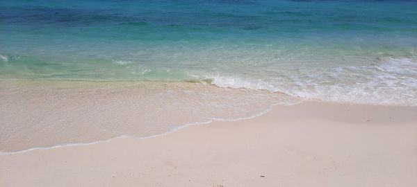 High angle view of beach