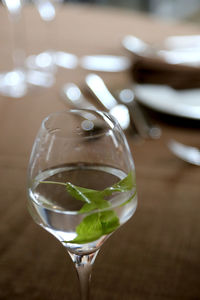 Close-up of drink on table