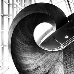 Low angle view of electric light in building