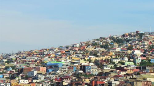Cityscape with buildings in background